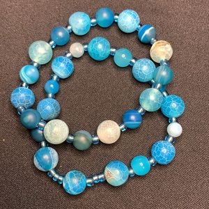 2 Stone Bead Bracelets
